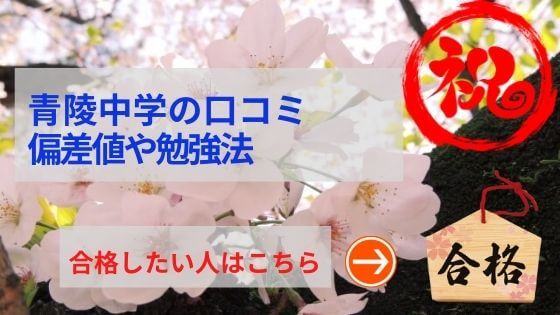 青稜中学の評判や口コミ！過去問の傾向と対策、学費を網羅！