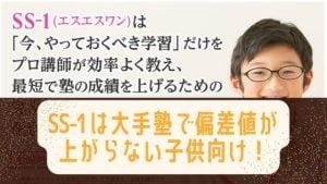 個別指導SS-1の評判はマジヤバい！３か月で9割の生徒が偏差値を上げる仕組みとは？