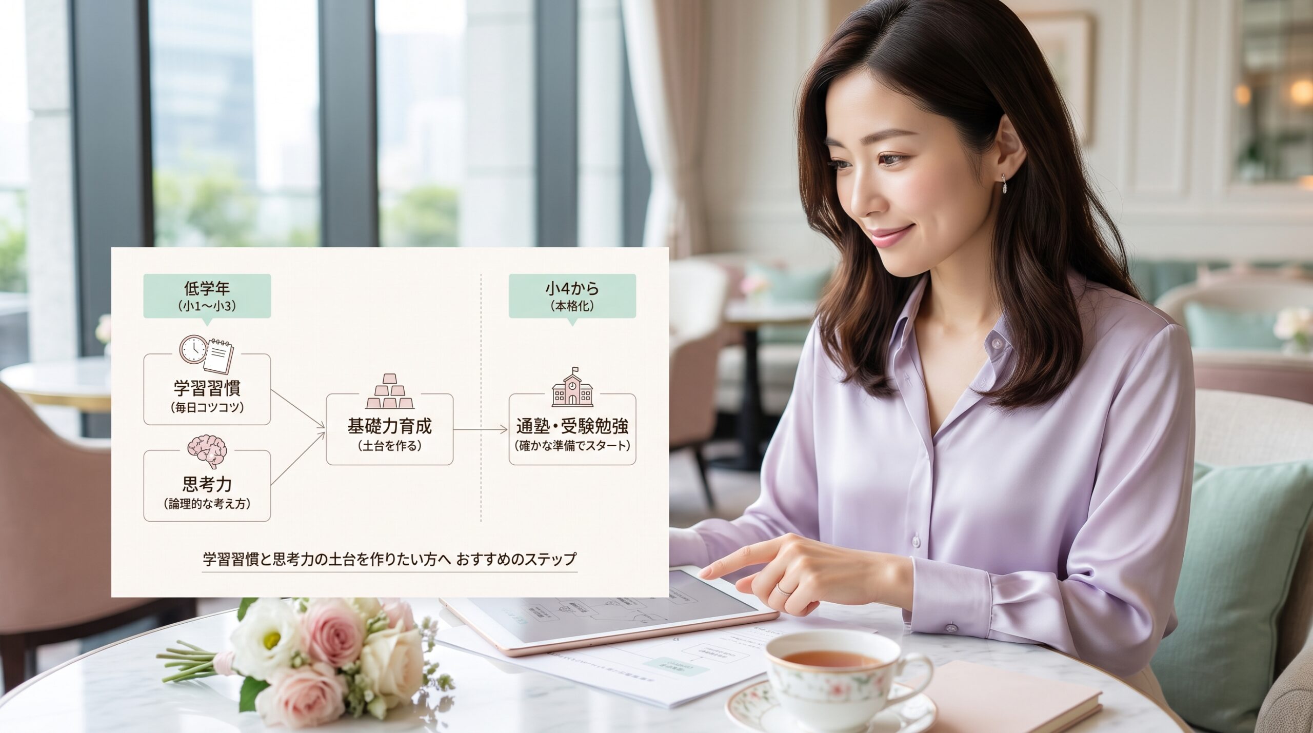 低学年(1〜3年生)からの入塾準備・基礎力育成の場合