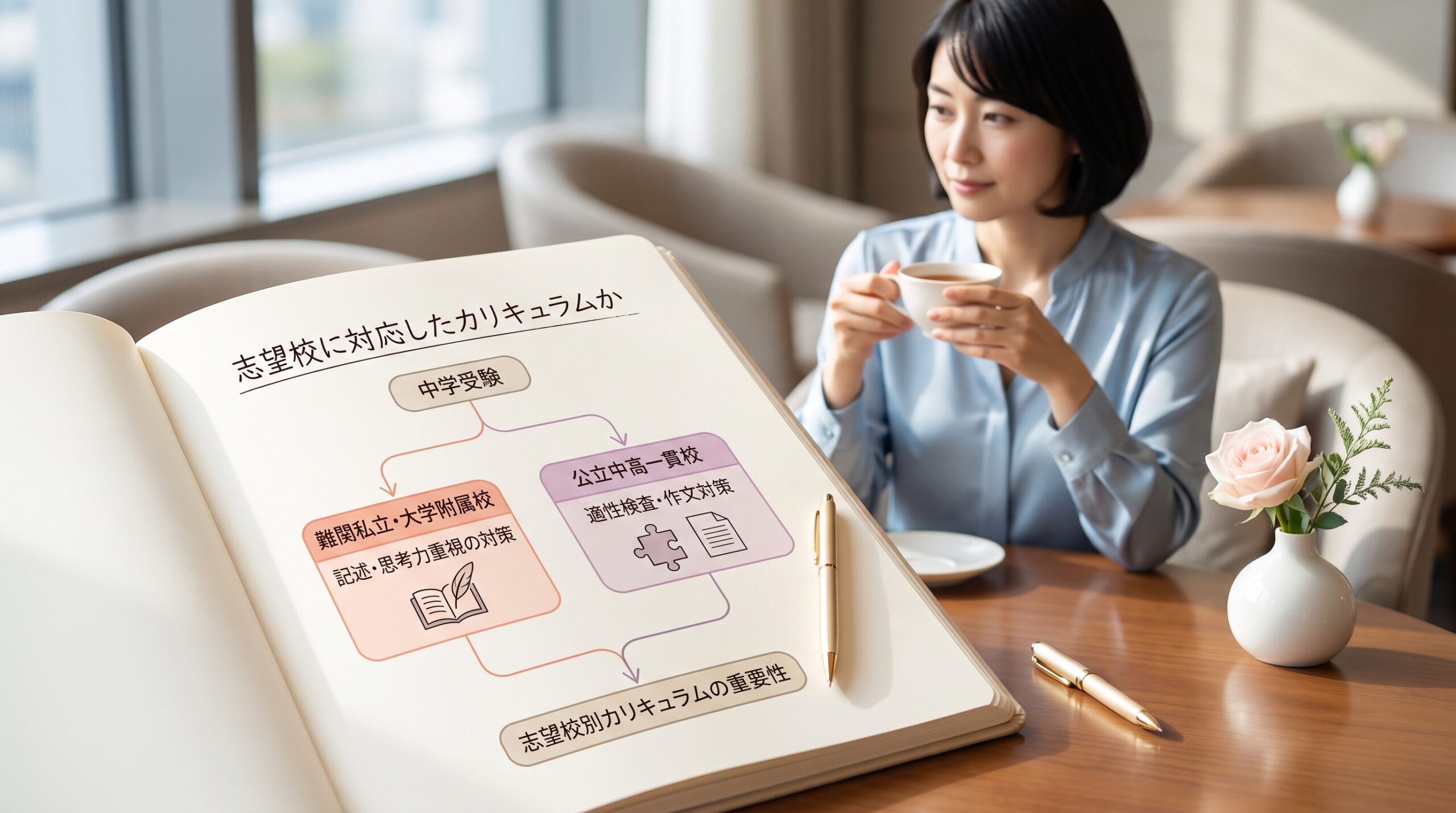 志望校(私立・国立・公立中高一貫校)に対応したカリキュラムか