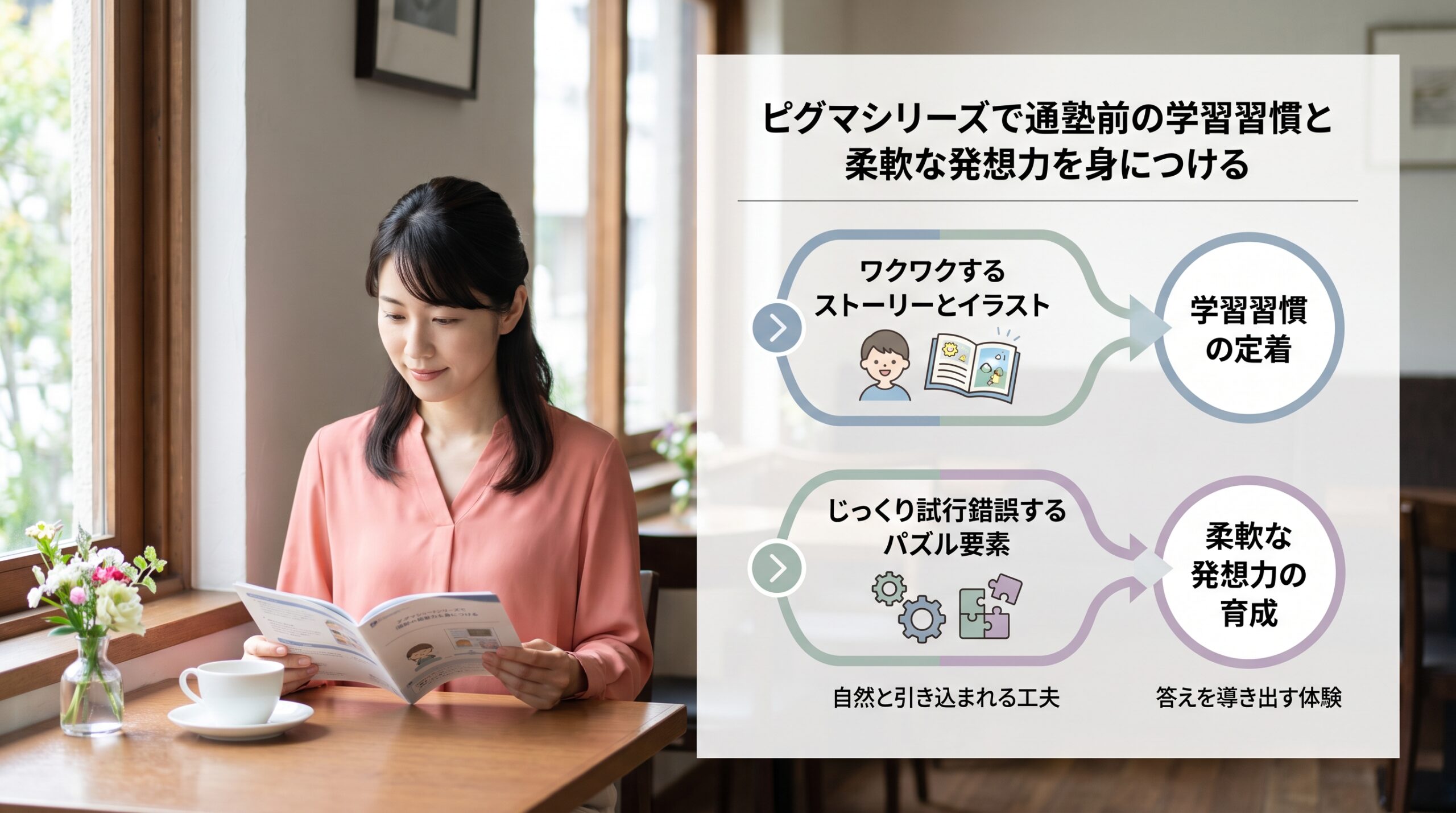 ピグマシリーズで通塾前の学習習慣と柔軟な発想力を身につける