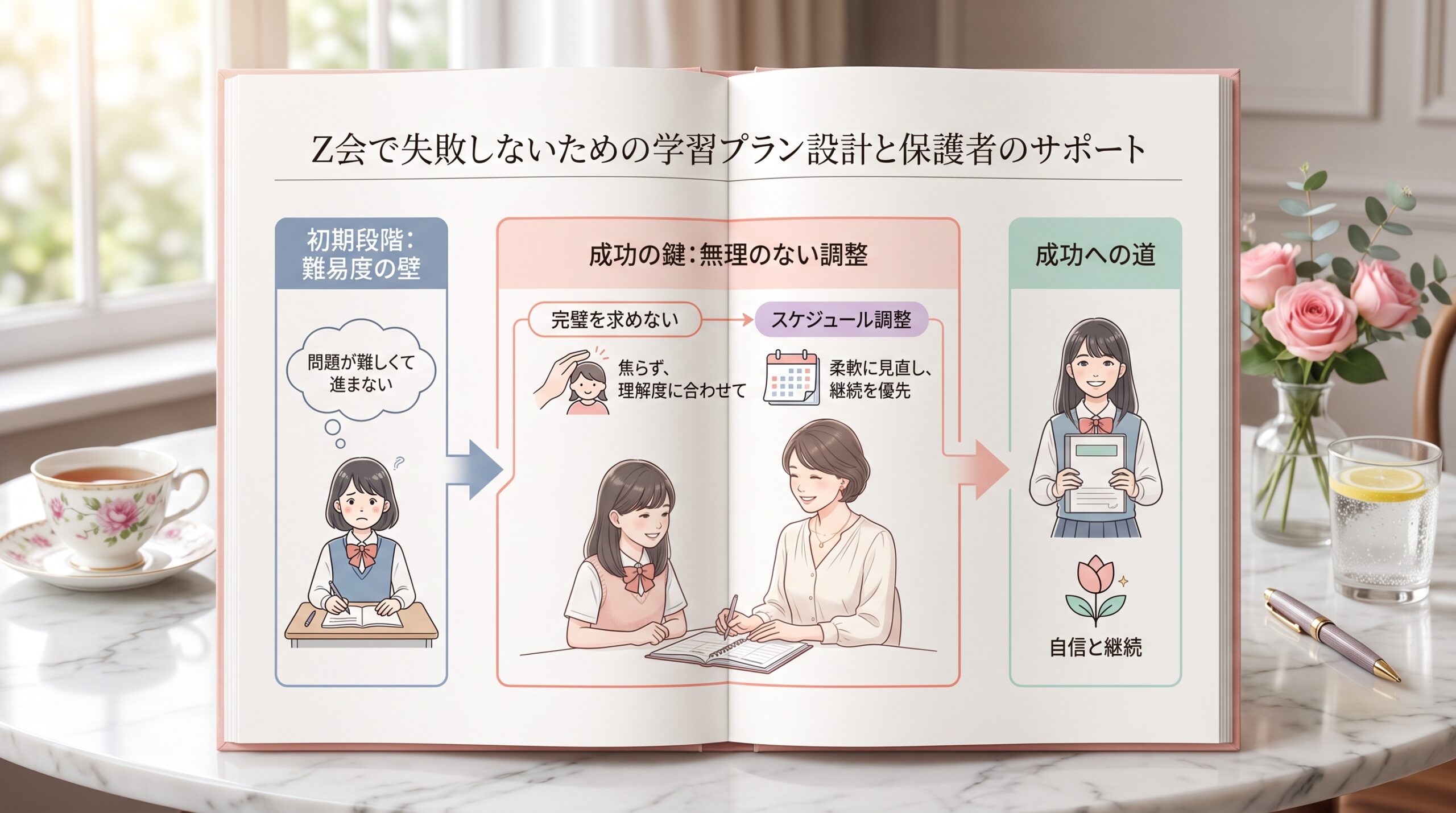 Z会で失敗しないための学習プラン設計と保護者のサポート
