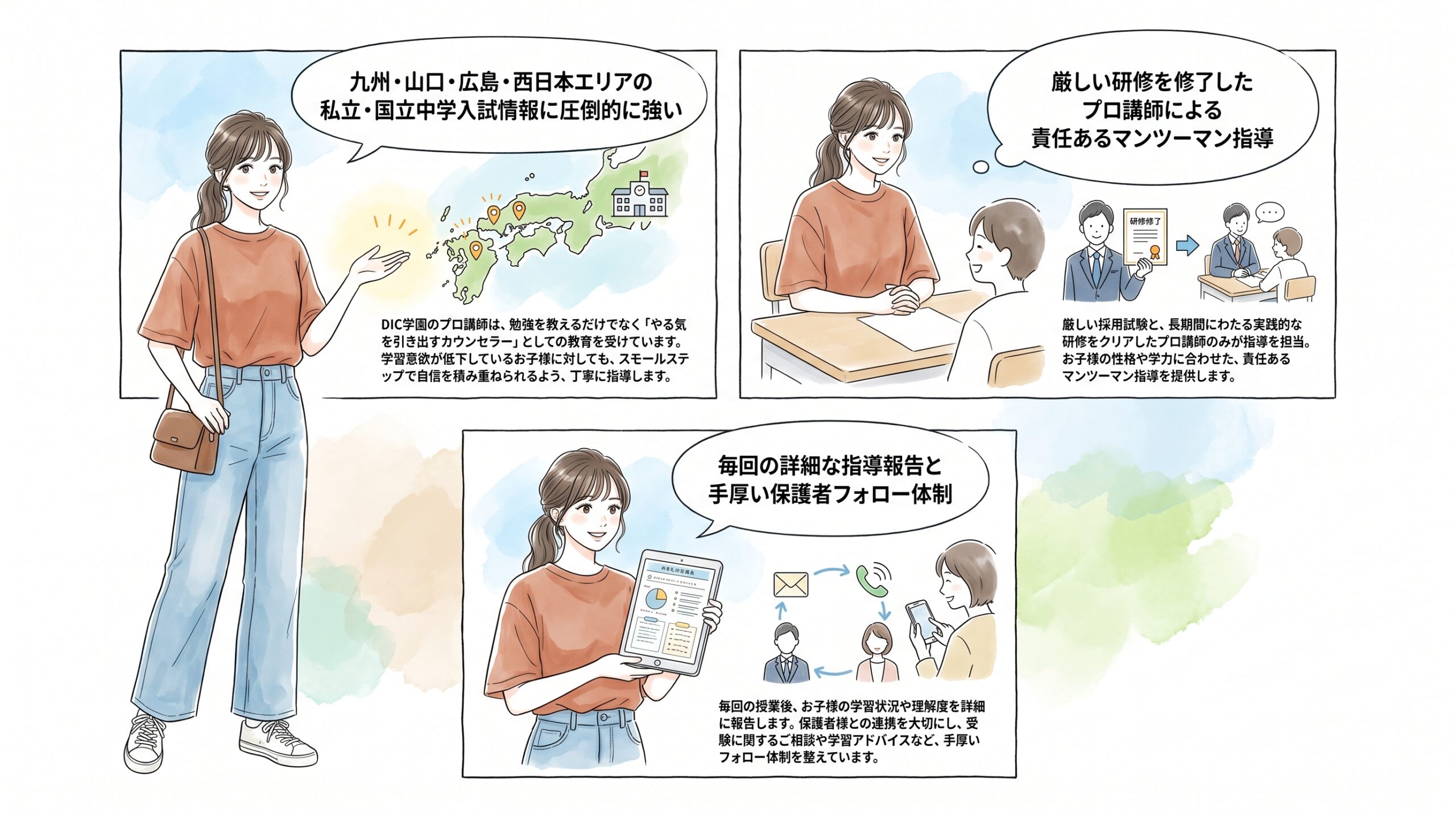 勉強と習い事をワンストップで頼める、忙しいご家庭に嬉しい柔軟さ