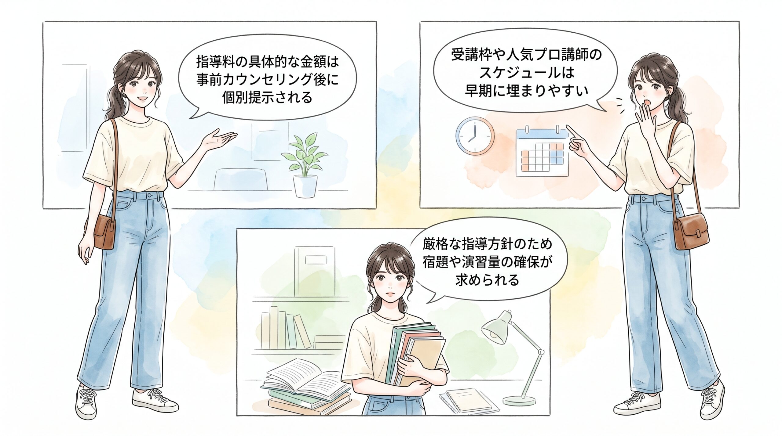志望校から逆算した専用カリキュラムと教務担任の徹底した実行支援