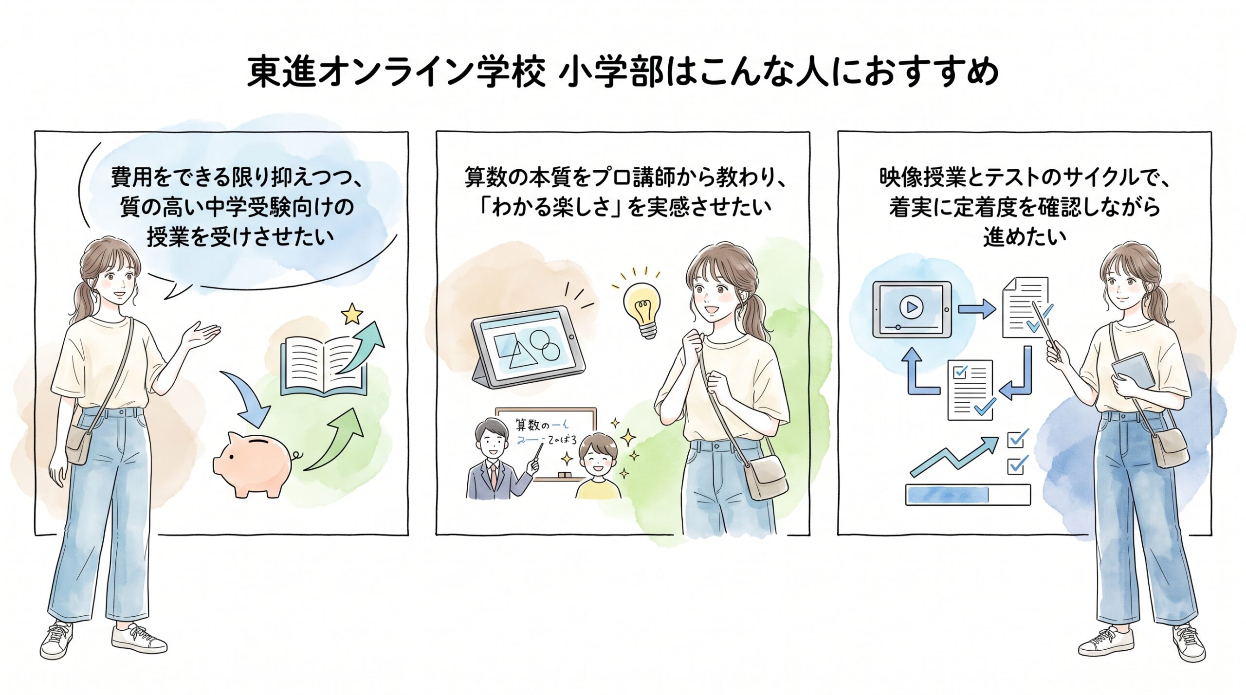 東進オンライン学校 小学部はこんな人におすすめ