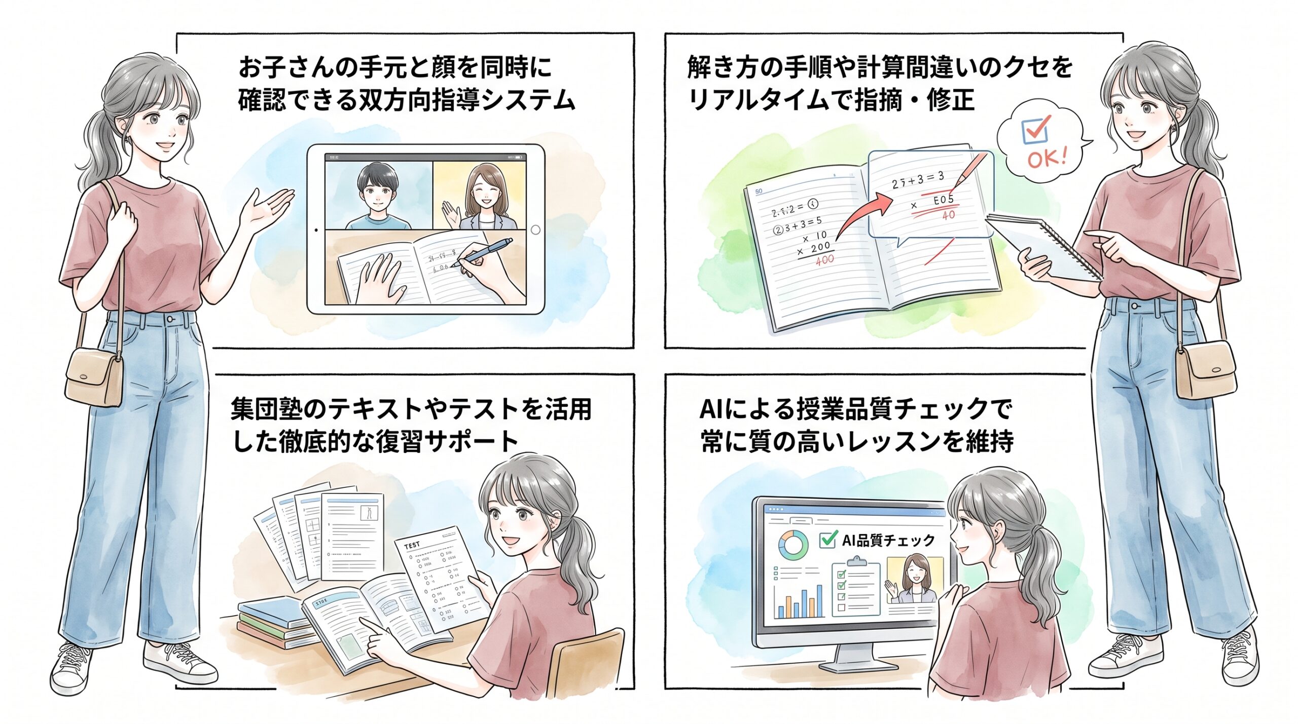 集団塾で伸び悩む小学生の成績アップと基礎固めを徹底サポート