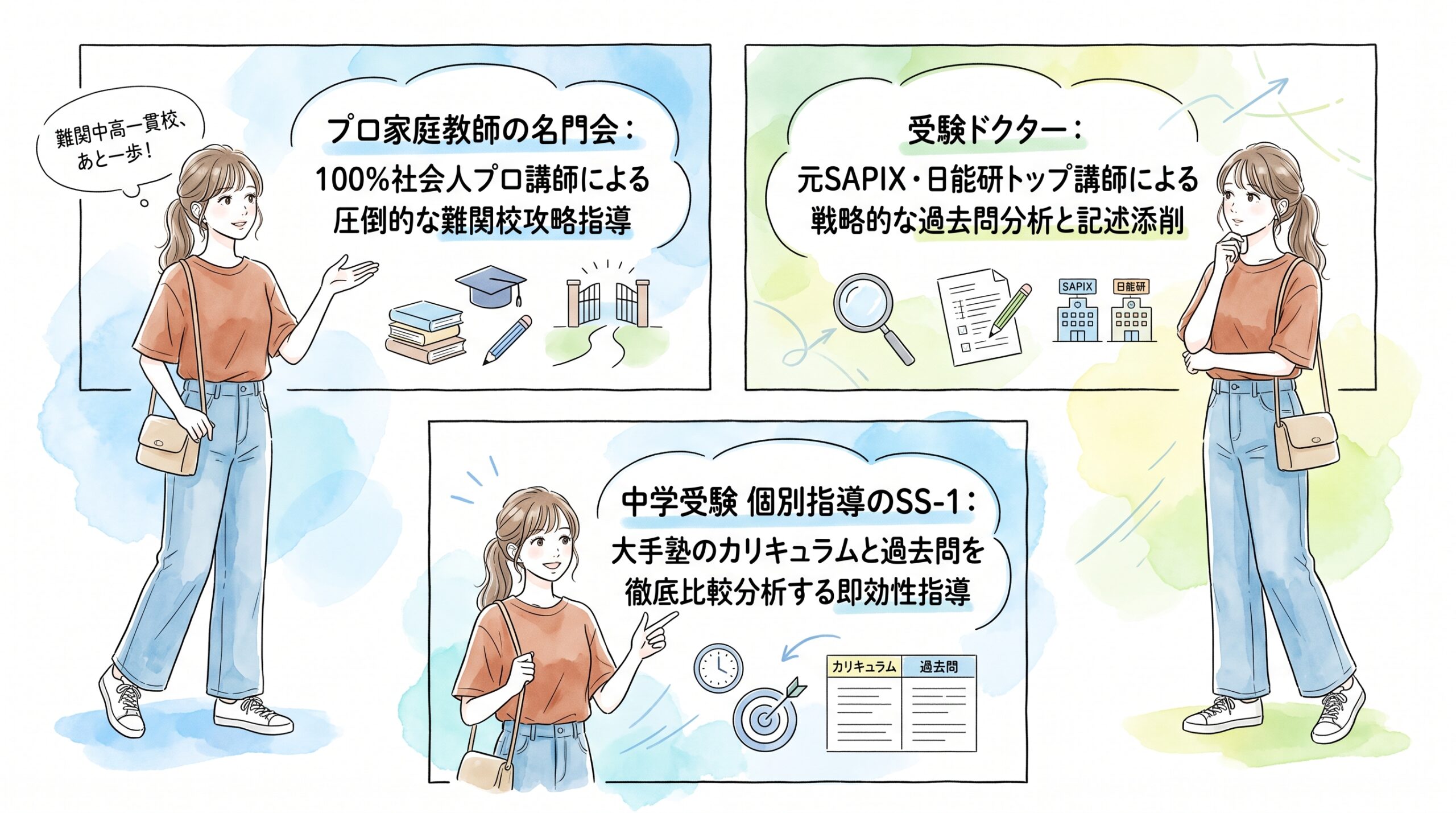 難関中を目指しプロ講師の圧倒的な過去問分析・記述指導を受けたいなら