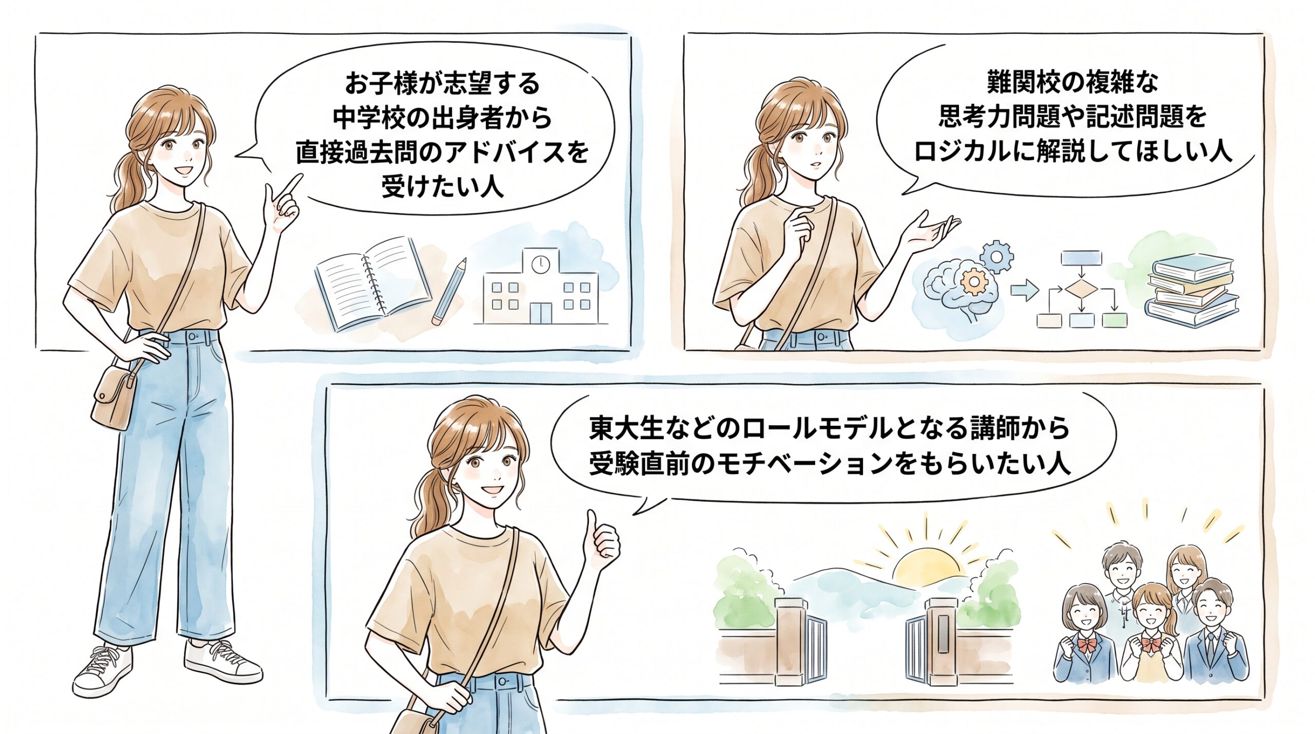 オンライン東大家庭教師友の会はこんな人におすすめ