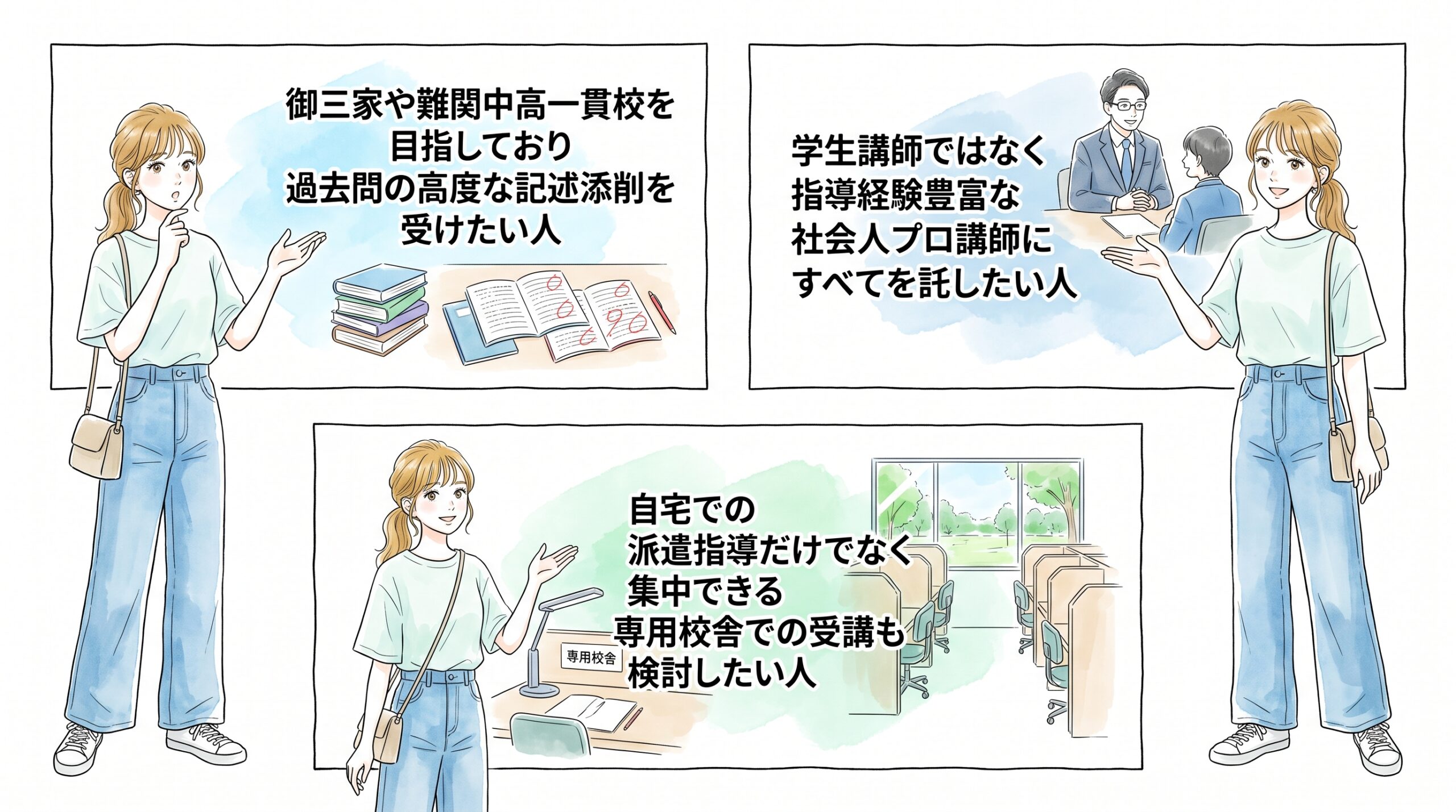 プロ家庭教師の名門会はこんな人におすすめ
