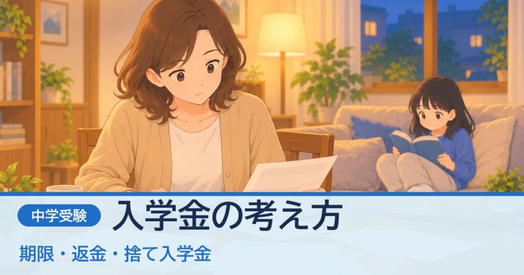 電卓で計算する母親