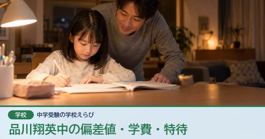 品川翔英中の偏差値・学費・特待