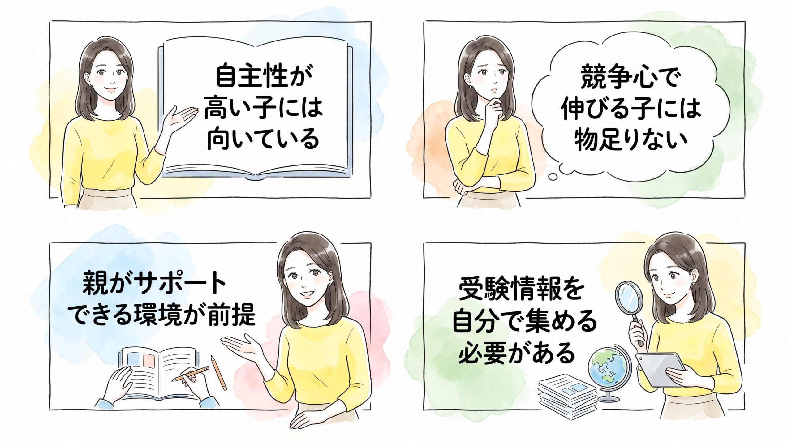向き不向きが分かれるポイントのイメージ画像
