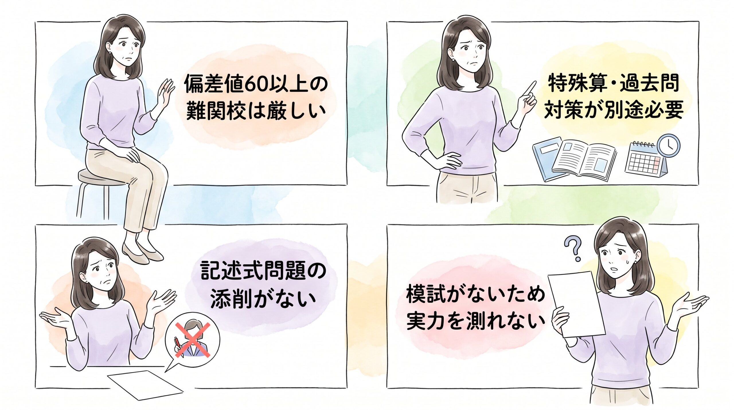 難関校志望なら、スマイルゼミは補助教材と割り切るべきのイメージ画像