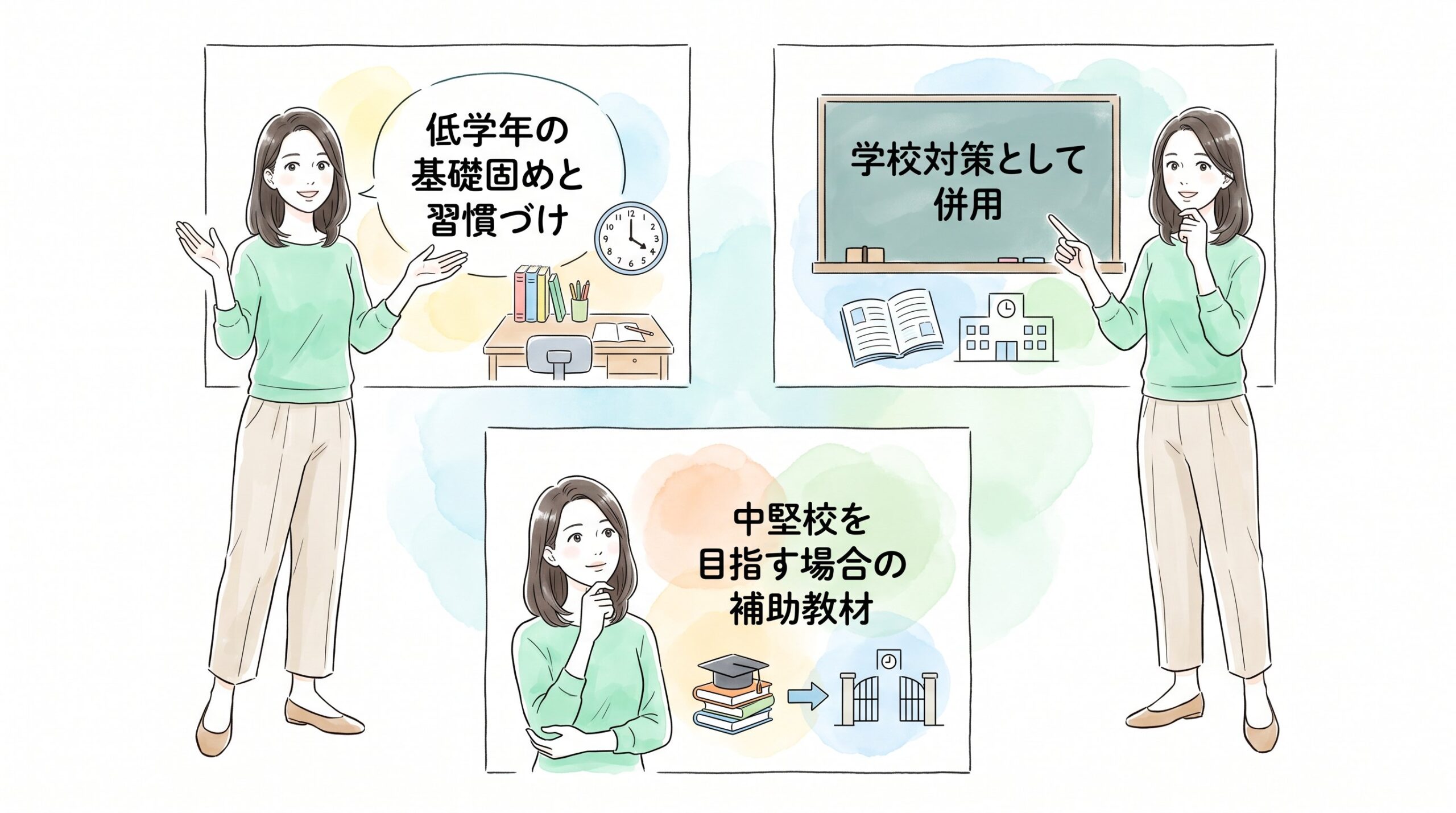 ポピーを活かせる受験スタイル・活かせない受験スタイルのイメージ画像