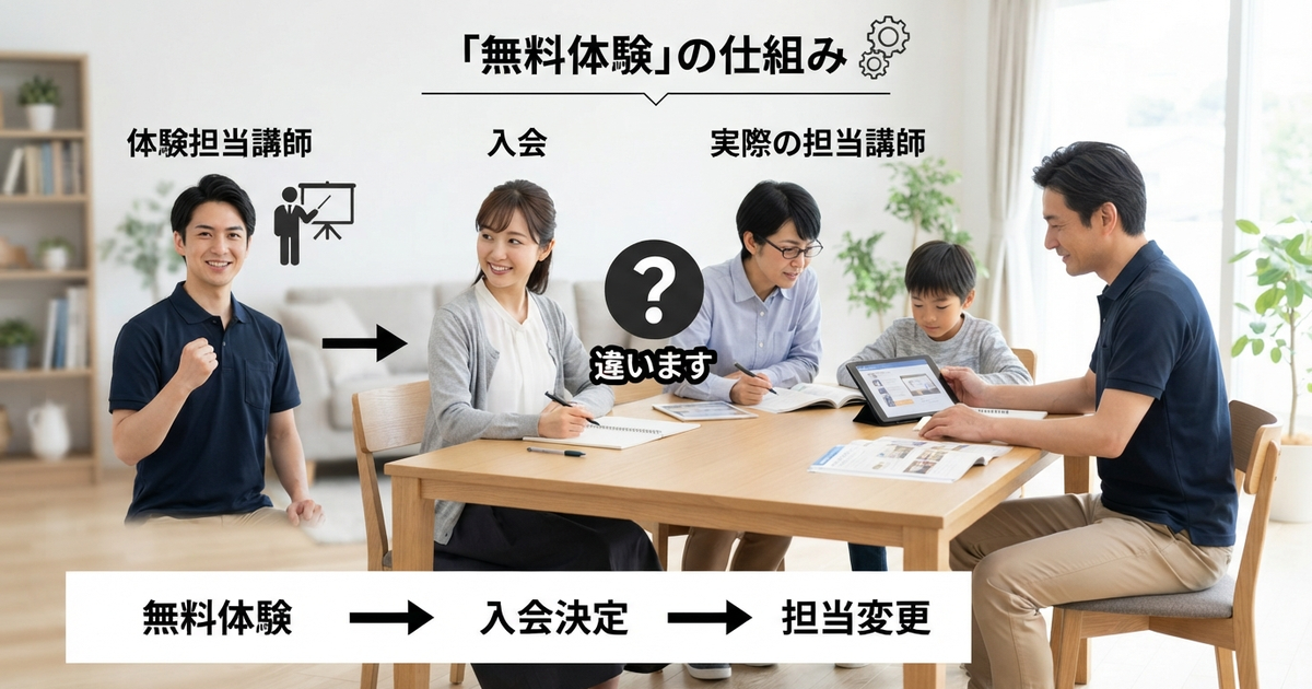 無料体験で会う講師は「営業用の別人」かもしれない