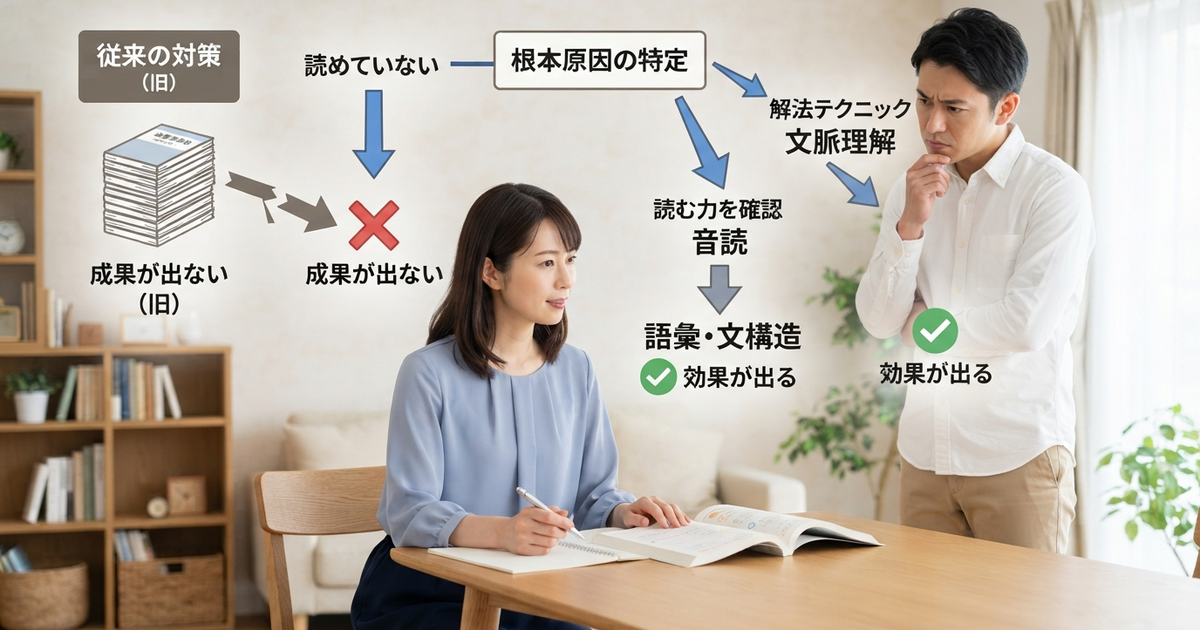 原因を見直すと見えてくる「対策の方向性」の違い