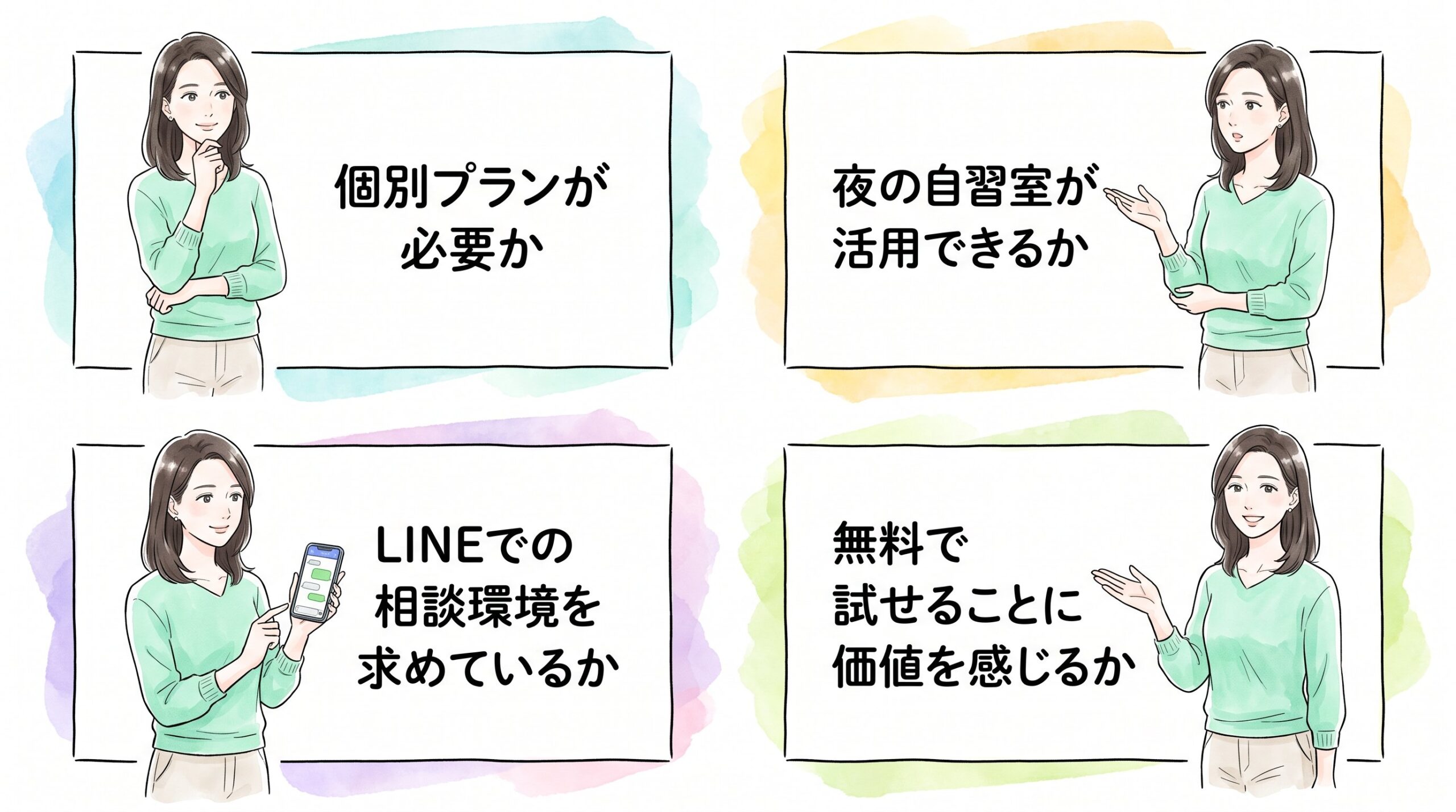 迷ったときの判断基準のイメージ画像