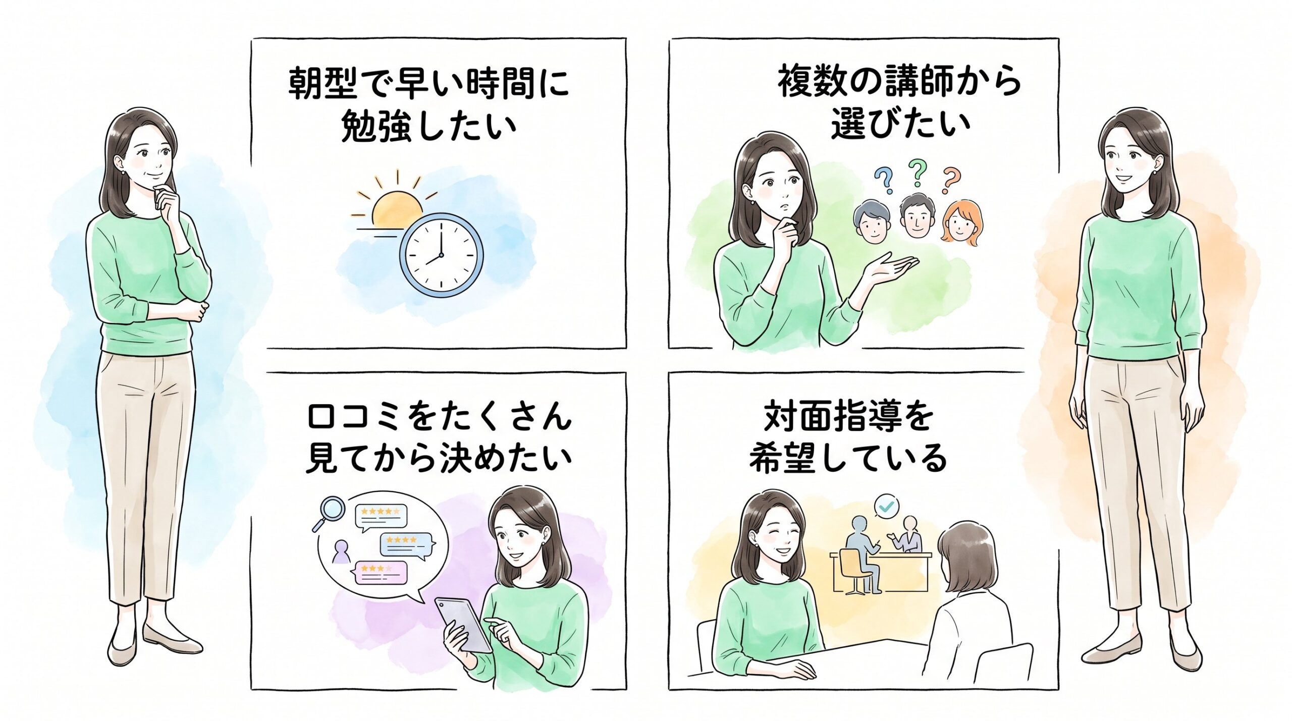 逆に別のサービスを検討した方がいいケースのイメージ画像
