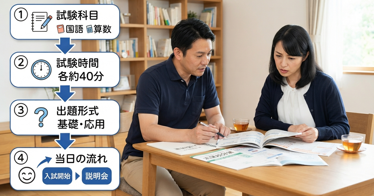 馬渕教室の入塾テスト、科目・時間・当日の流れを確認しておく