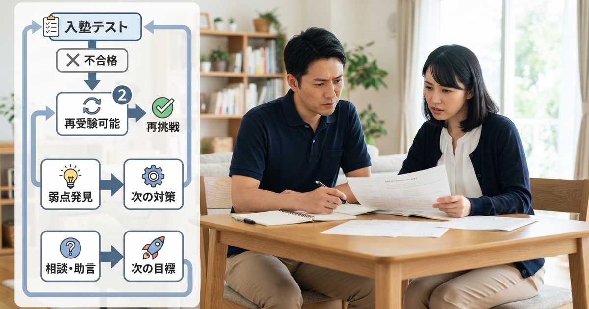 入塾テストに落ちたらもう無理？再受験と「もう一度挑戦する価値」