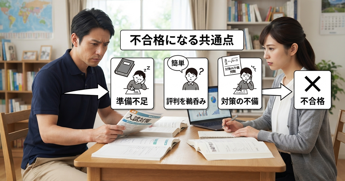 臨海セミナー入塾テストで不合格になる人の共通点とは?