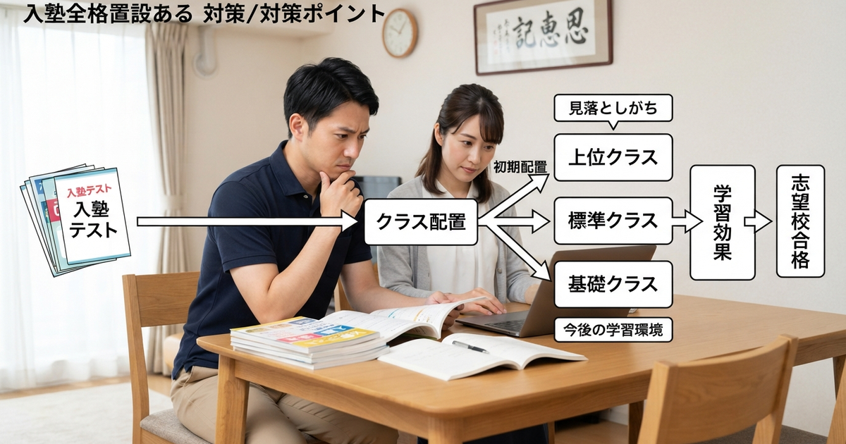 見落としがちな「入塾後のクラス配置」という本当の対策ポイント