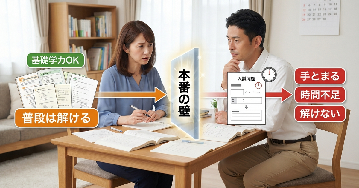 入塾テストで落ちる原因は「本番で解けない」たった一つの壁