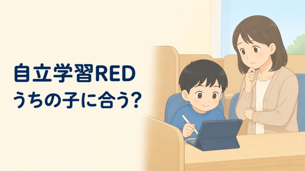 自立学習REDの口コミ、うちの子に合うか不安で全部調べた
