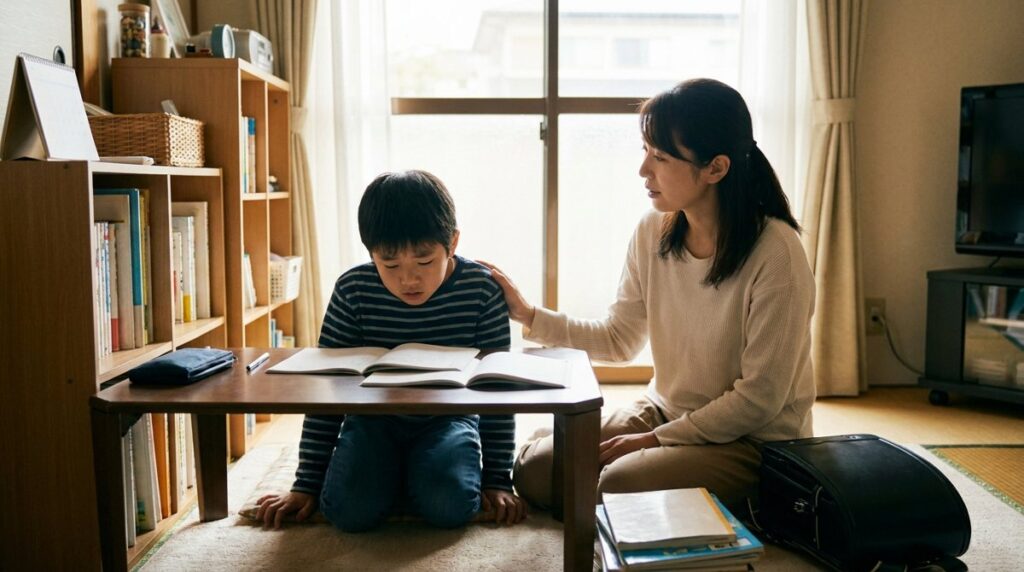塾のクラス落ちで動揺する子どもへの声かけ、感情より先に整理すべきこと