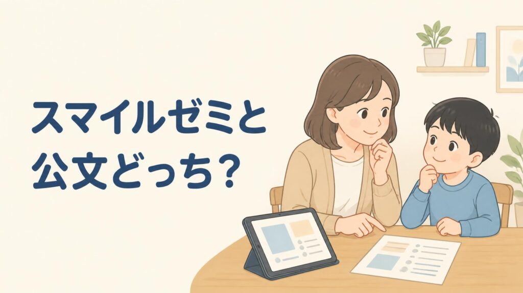 スマイルゼミと公文、中学受験にはどっち？2026年の口コミ調べた